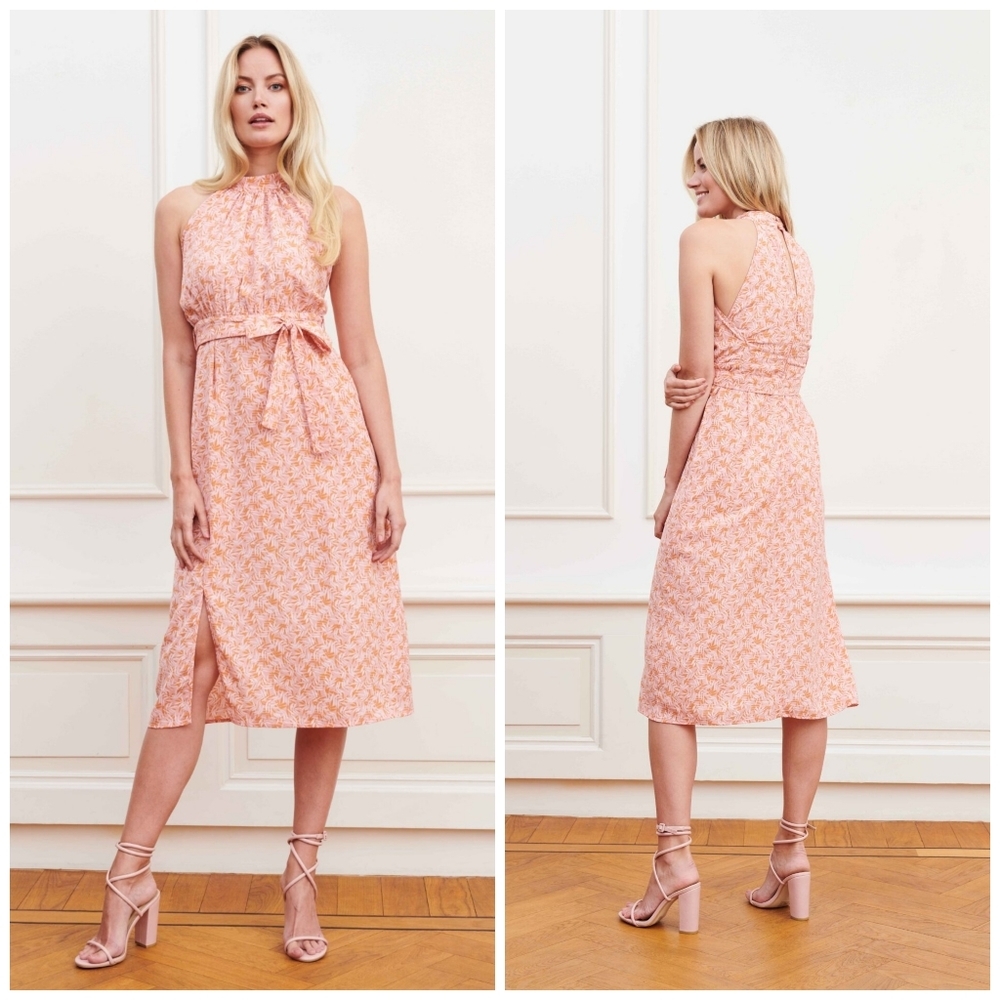 Lofty Manner high neck floral midi dress M